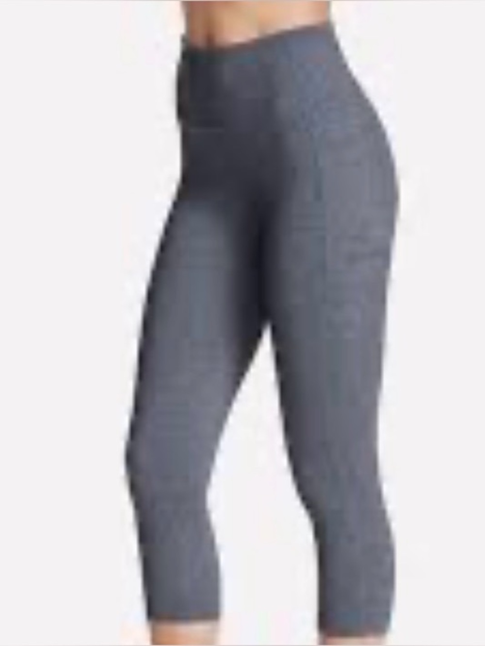 High-Waist Women's capri Heather Gray